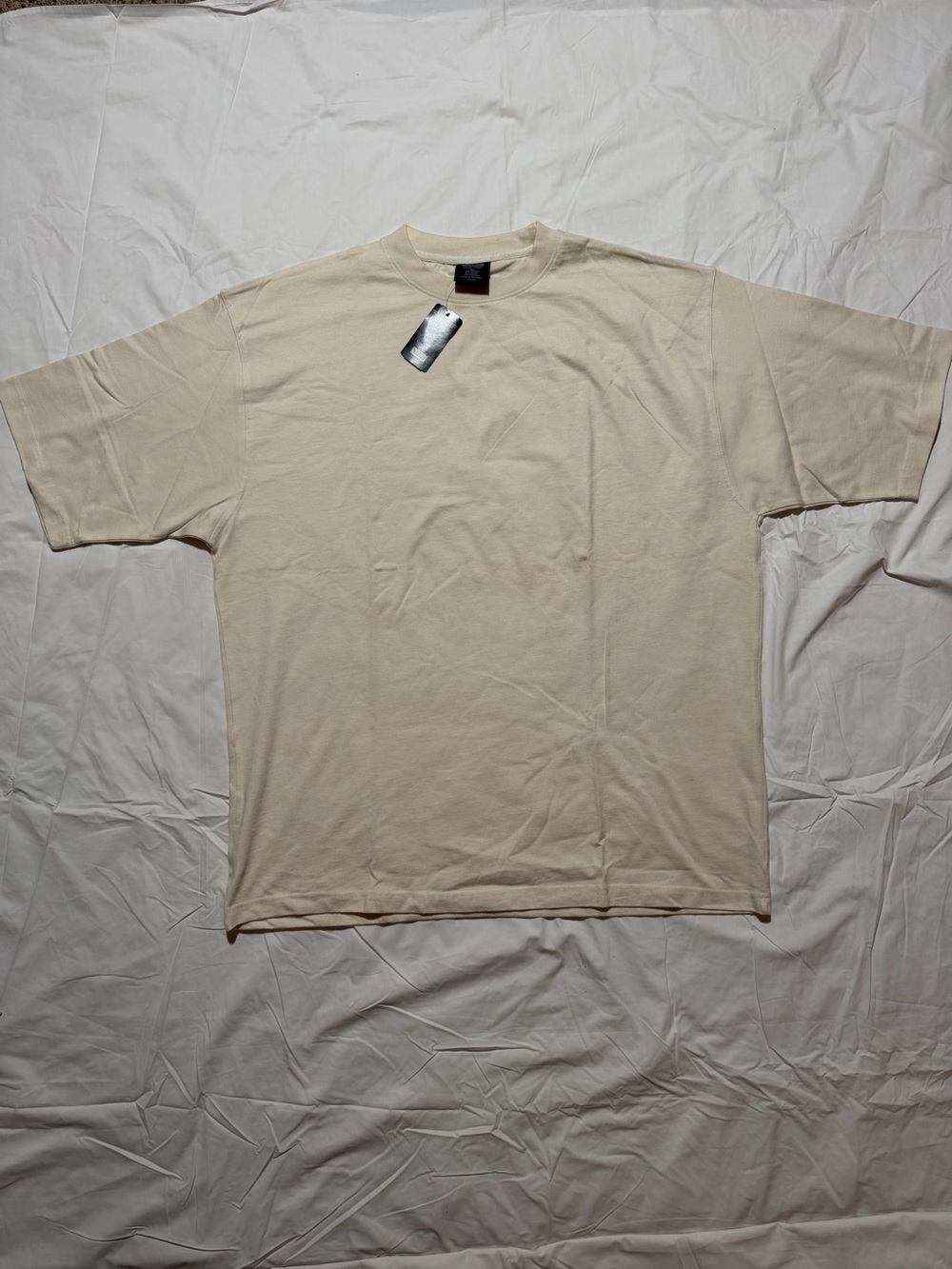 Haggar Black Label Men’s XL Luxury Modal Cotton Crew Neck T-Shirt Ivory NWT